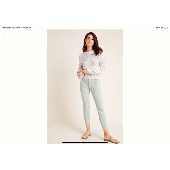 ANTHROPOLOGIE Pilcro High-Rise Skinny Jeans | ankle length pants | apricot | siz - Picture 10 of 10